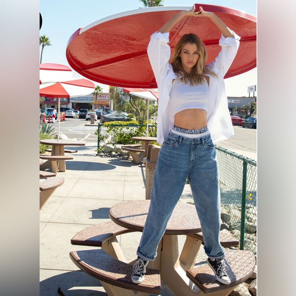 NWOT Stella Maxwell x RVCA Anthem Denim Jeans